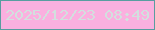 文字の大きさ：2、枠の色：599da0、背景の色：fab0df、文字の色：d2e0de 無料ブログパーツのブログ時計