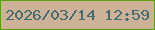 文字の大きさ：1、枠の色：59a10a、背景の色：cdb297、文字の色：416d70 無料ブログパーツのブログ時計