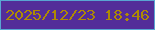 文字の大きさ：3、枠の色：59a5d2、背景の色：532d99、文字の色：ae8a03 無料ブログパーツのブログ時計