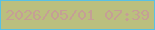 文字の大きさ：2、枠の色：59c1e3、背景の色：bbbf7e、文字の色：c59f95 無料ブログパーツのブログ時計