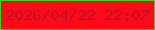 文字の大きさ：3、枠の色：59c229、背景の色：fd0a19、文字の色：bc152b 無料ブログパーツのブログ時計