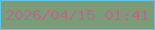 文字の大きさ：1、枠の色：59c8f6、背景の色：7a9c78、文字の色：b66a86 無料ブログパーツのブログ時計