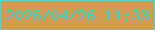 文字の大きさ：5、枠の色：59cfc5、背景の色：d39a52、文字の色：32d3cb 無料ブログパーツのブログ時計