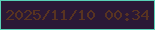 文字の大きさ：3、枠の色：59d1b7、背景の色：2b1936、文字の色：583321 無料ブログパーツのブログ時計