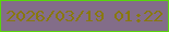 文字の大きさ：1、枠の色：59d50b、背景の色：836d89、文字の色：89780d 無料ブログパーツのブログ時計
