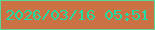 文字の大きさ：4、枠の色：59d698、背景の色：cb7244、文字の色：21dba1 無料ブログパーツのブログ時計
