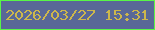 文字の大きさ：1、枠の色：59f647、背景の色：596897、文字の色：cdb74c 無料ブログパーツのブログ時計