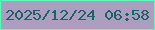 文字の大きさ：4、枠の色：59fbb6、背景の色：ab9ebf、文字の色：1f6169 無料ブログパーツのブログ時計