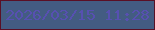 文字の大きさ：5、枠の色：5a1025、背景の色：435c82、文字の色：5750b1 無料ブログパーツのブログ時計