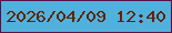 文字の大きさ：2、枠の色：5a1144、背景の色：51b1dd、文字の色：5b2608 無料ブログパーツのブログ時計