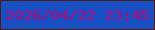 文字の大きさ：5、枠の色：5a1607、背景の色：1550c5、文字の色：ba0878 無料ブログパーツのブログ時計