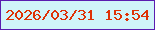 文字の大きさ：2、枠の色：5a1cb0、背景の色：d0f4f9、文字の色：de3205 無料ブログパーツのブログ時計