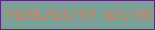 文字の大きさ：4、枠の色：5a277a、背景の色：79a197、文字の色：e17b55 無料ブログパーツのブログ時計