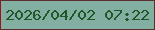 文字の大きさ：3、枠の色：5a2f2e、背景の色：82afa2、文字の色：1e5728 無料ブログパーツのブログ時計