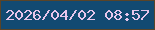 文字の大きさ：4、枠の色：5a4428、背景の色：124a72、文字の色：e7c6eb 無料ブログパーツのブログ時計
