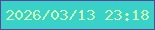 文字の大きさ：2、枠の色：5a4599、背景の色：38d2c9、文字の色：caf9b7 無料ブログパーツのブログ時計