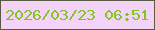 文字の大きさ：5、枠の色：5a5a42、背景の色：f3d3f8、文字の色：83c322 無料ブログパーツのブログ時計
