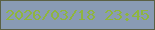 文字の大きさ：1、枠の色：5a6044、背景の色：899bb4、文字の色：8fb53e 無料ブログパーツのブログ時計