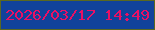 文字の大きさ：4、枠の色：5a6820、背景の色：11429b、文字の色：ea1064 無料ブログパーツのブログ時計