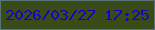 文字の大きさ：5、枠の色：5a7374、背景の色：394b19、文字の色：1405c1 無料ブログパーツのブログ時計