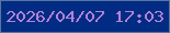 文字の大きさ：5、枠の色：5a759e、背景の色：022c83、文字の色：b182d8 無料ブログパーツのブログ時計