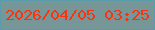 文字の大きさ：4、枠の色：5a9caa、背景の色：769697、文字の色：fb330d 無料ブログパーツのブログ時計