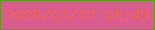 文字の大きさ：4、枠の色：5a9f19、背景の色：da5d90、文字の色：ef654f 無料ブログパーツのブログ時計