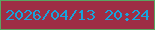 文字の大きさ：2、枠の色：5aa561、背景の色：9e2e45、文字の色：17a4dd 無料ブログパーツのブログ時計