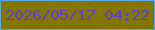 文字の大きさ：4、枠の色：5aa8ed、背景の色：827600、文字の色：5f41d1 無料ブログパーツのブログ時計