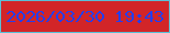 文字の大きさ：3、枠の色：5abfd6、背景の色：d22528、文字の色：263eeb 無料ブログパーツのブログ時計