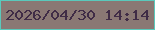 文字の大きさ：5、枠の色：5ac9bc、背景の色：8a7874、文字の色：402c46 無料ブログパーツのブログ時計