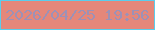 文字の大きさ：2、枠の色：5acdec、背景の色：e5877a、文字の色：9d91b6 無料ブログパーツのブログ時計