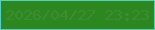 文字の大きさ：5、枠の色：5ad0b8、背景の色：2d8721、文字の色：3f8c33 無料ブログパーツのブログ時計