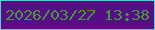 文字の大きさ：4、枠の色：5ad0ce、背景の色：550f85、文字の色：46993b 無料ブログパーツのブログ時計