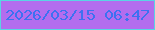 文字の大きさ：1、枠の色：5ad4e4、背景の色：b36dee、文字の色：3d71f1 無料ブログパーツのブログ時計