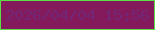 文字の大きさ：1、枠の色：5adf44、背景の色：841a5c、文字の色：712775 無料ブログパーツのブログ時計