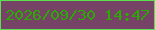 文字の大きさ：3、枠の色：5ae24e、背景の色：764367、文字の色：2baa06 無料ブログパーツのブログ時計