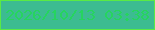 文字の大きさ：2、枠の色：5aea45、背景の色：3cbc91、文字の色：26d45f 無料ブログパーツのブログ時計