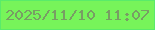 文字の大きさ：5、枠の色：5aeb6a、背景の色：77f45a、文字の色：789e64 無料ブログパーツのブログ時計