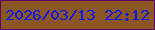 文字の大きさ：4、枠の色：5b0463、背景の色：8c5624、文字の色：081aeb 無料ブログパーツのブログ時計
