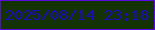 文字の大きさ：3、枠の色：5b07e2、背景の色：133304、文字の色：1d08bc 無料ブログパーツのブログ時計