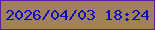 文字の大きさ：1、枠の色：5b1da5、背景の色：a1815d、文字の色：0b0cc2 無料ブログパーツのブログ時計