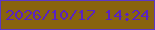 文字の大きさ：4、枠の色：5b37c8、背景の色：88630f、文字の色：5922c1 無料ブログパーツのブログ時計