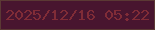 文字の大きさ：5、枠の色：5b3934、背景の色：48152f、文字の色：802c37 無料ブログパーツのブログ時計