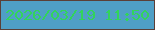 文字の大きさ：1、枠の色：5b3f37、背景の色：4f9fc6、文字の色：32d45b 無料ブログパーツのブログ時計