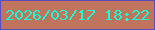 文字の大きさ：4、枠の色：5b4dbe、背景の色：c0735d、文字の色：18fad2 無料ブログパーツのブログ時計