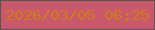 文字の大きさ：2、枠の色：5b534d、背景の色：ca586d、文字の色：ce7e17 無料ブログパーツのブログ時計