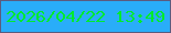 文字の大きさ：2、枠の色：5b5c7f、背景の色：29adf9、文字の色：02eb2e 無料ブログパーツのブログ時計