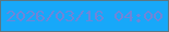 文字の大きさ：3、枠の色：5b7783、背景の色：17a8f9、文字の色：6f85d9 無料ブログパーツのブログ時計