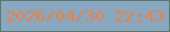 文字の大きさ：3、枠の色：5b7a6a、背景の色：89a7c0、文字の色：e88242 無料ブログパーツのブログ時計